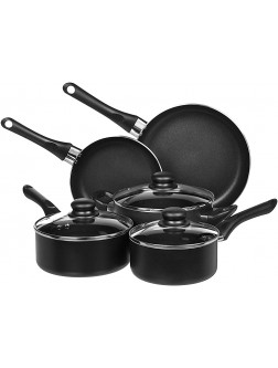 Basics Non-Stick Cookware Set Pots and Pans 8-Piece Set - B62F5PES4