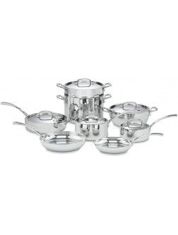 Cuisinart FCT-13 French Classic Tri-Ply 13-Piece Cookware Set Silver - BBNH1D9XV