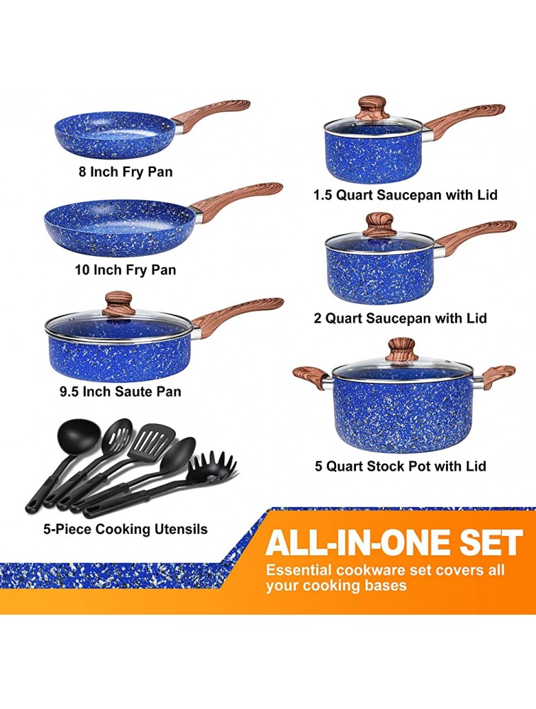 MICHELANGELO Pots and Pans Set 15 Piece Nonstick Cookware Set with with Non- toxic Stone-Derived Interior Nonstick Pots and Pans Set Kitchen Cookware Set with Utensils - BD3XCCJJA