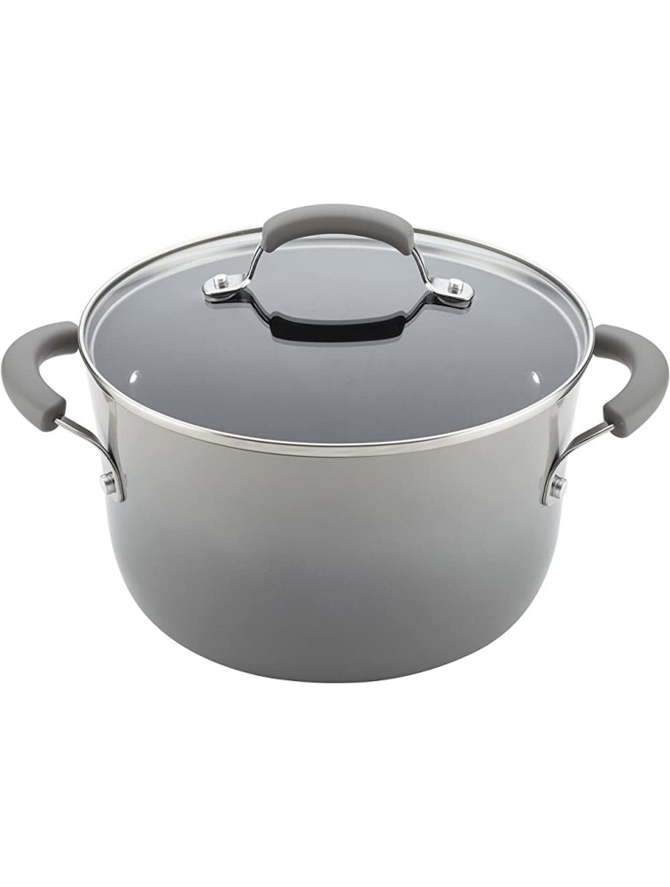 Rachael Ray Brights Nonstick Cookware Pots and Pans Set Sea -Salt Gray - B7R2Y5D7U