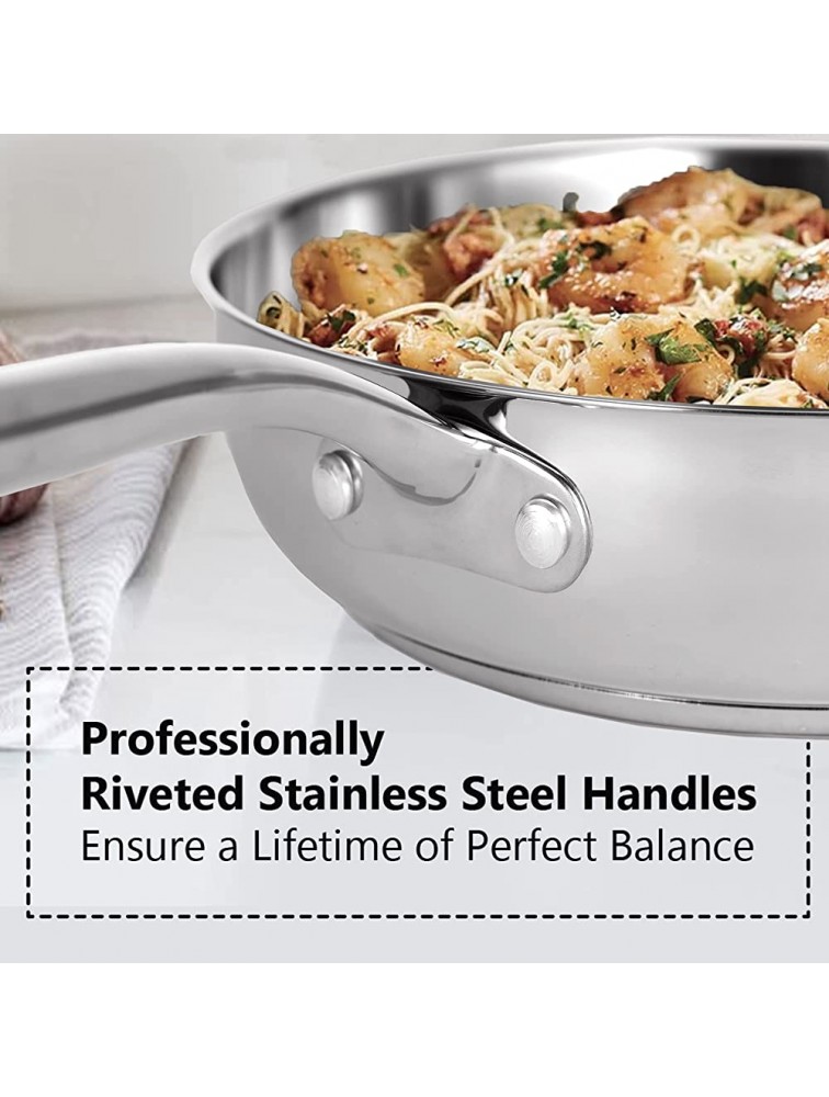 Stainless Steel Cookware Sets 18-Piece Nonstick Cookware Sets Kitchen Induction Pots and Pans Set - BDBBLO9TX