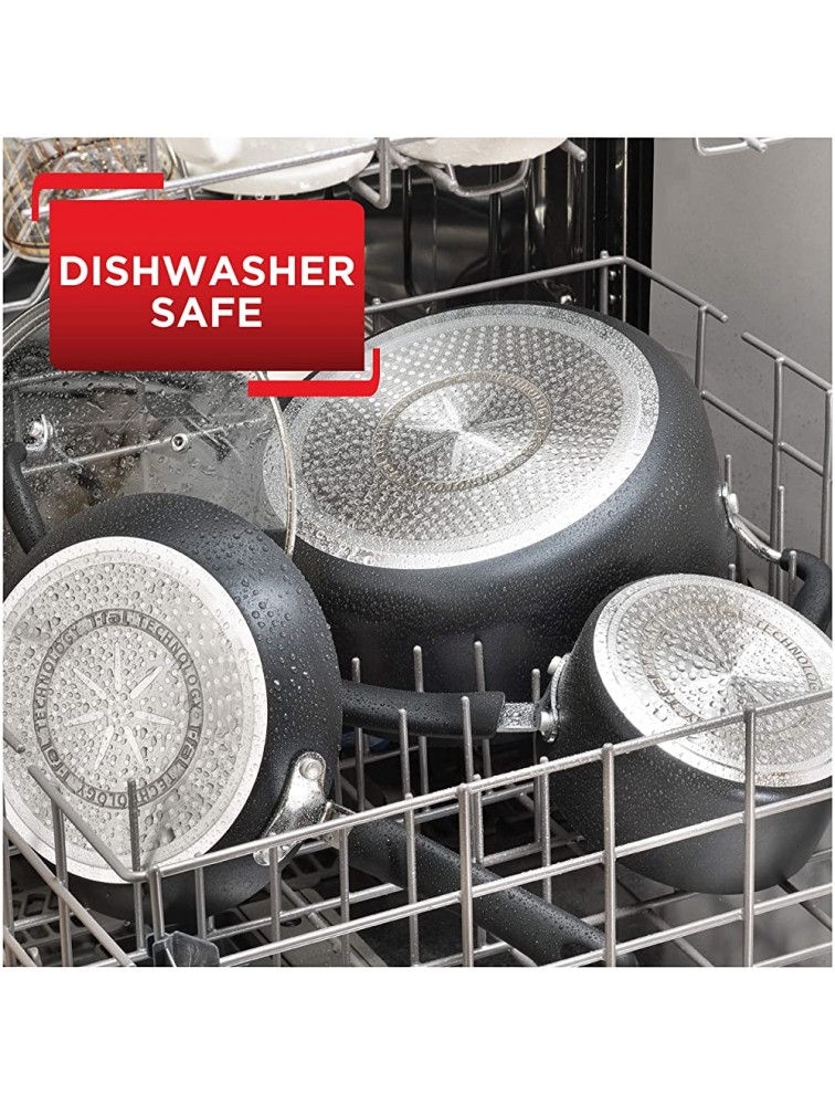 T-fal Professional Nonstick Dishwasher Safe Cookware Set 12-Piece Black - BFWF76ITT